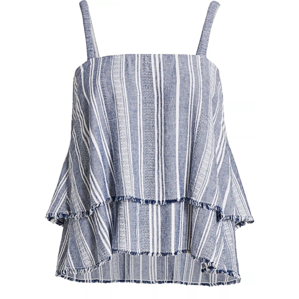 Bella Dahl Scrunchy Strap Layered Tank Top